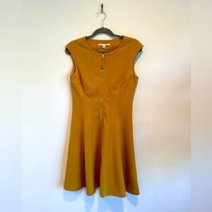 Fit and flare, zip up knit dress., size 6